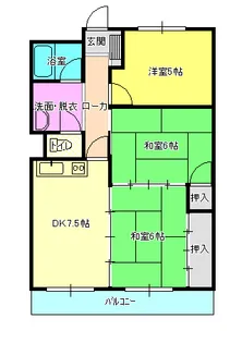 Flat新潟駅南South【4階】の間取り