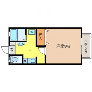 サンライズ御薗宇【2階】の間取り