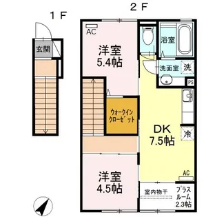 カノン・エム【2階】の間取り