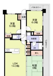 グランダジュール千葉みなと【3階】の間取り