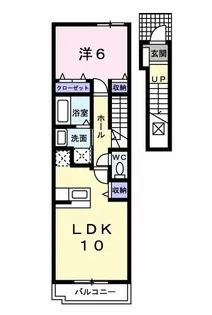 ピアッツァ エミII【2階】の間取り