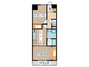 トロワフレール【4階】の間取り