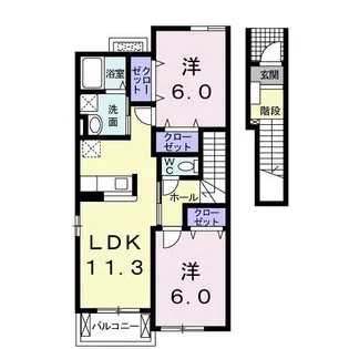 サンクレメントC【2階】の間取り