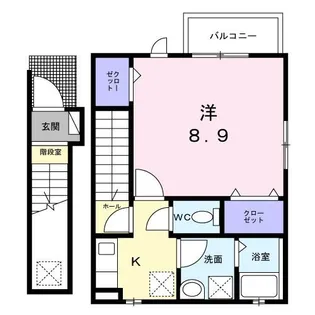 アパートメントハイツK【2階】の間取り