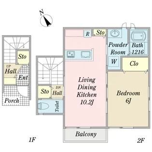 CasaLevante+Kasukabe【2階】の間取り