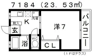 シティハイム ヒロ【2階】の間取り