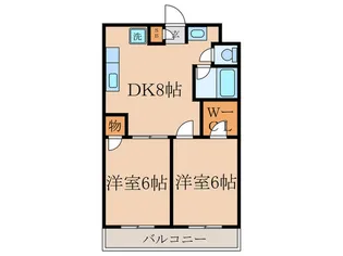 モンフレール【3階】の間取り