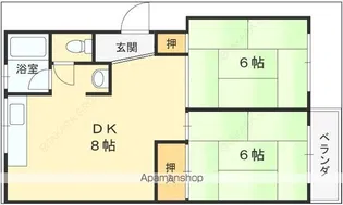 メゾン東花園【4階】の間取り