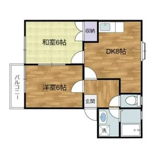 グランビア麻生【2階】の間取り