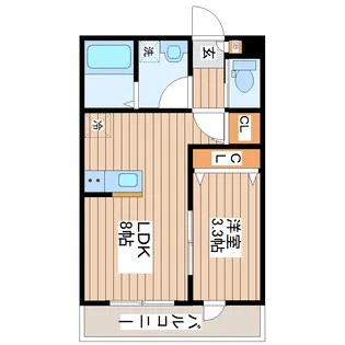 K-Maison高砂(ケーメゾンタカサゴ)【2階】の間取り