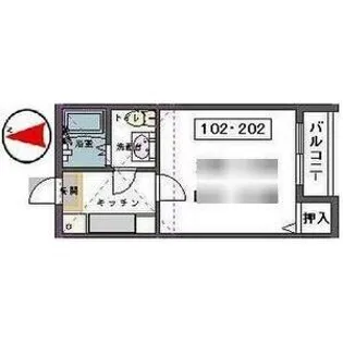 サザンパラダイス【1階】の間取り