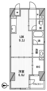アーデンタワー北堀江【15階】の間取り