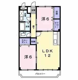 マンションチアフル【4階】の間取り