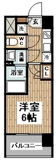 ラクラス幡ヶ谷【7階】の間取り