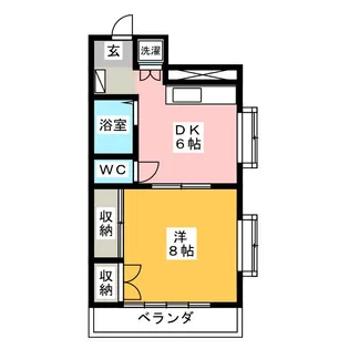 グランド陽南【4階】の間取り