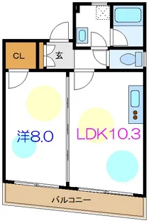 ガロピーヌ【3階】の間取り