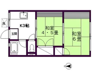 シティハイムリッチ【2階】の間取り