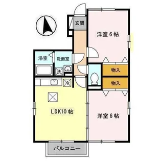 ブランシェコート C【1階】の間取り