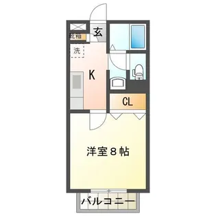 サンロイヤル白山浦【2階】の間取り