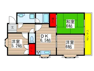 メゾン喜春館【1階】の間取り