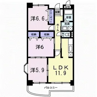 エクセルシオール【2階】の間取り