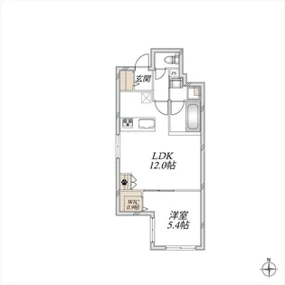 ラ・ヴィータ【1階】の間取り
