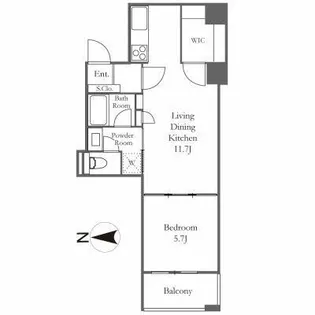 リバーシティ21イーストタワーズII【11階】の間取り