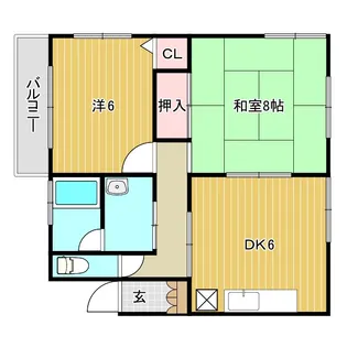 栗原マンション【2階】の間取り
