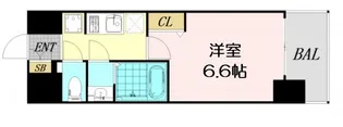 プレサンス大国町アドロッソ【11階】の間取り