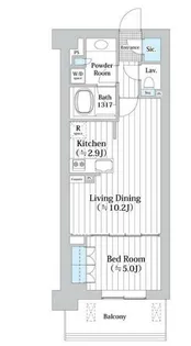アビティグランデ砧【3階】の間取り
