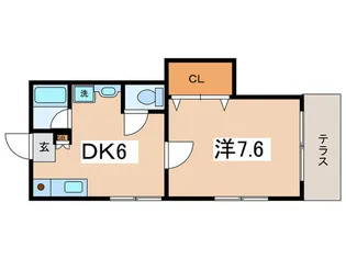 キャスナ志村【1階】の間取り