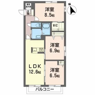 MAISON・MAST嶋B【3階】の間取り
