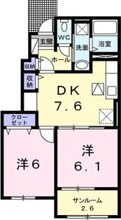 グラティス I【1階】の間取り