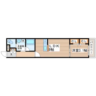 Joyous Life (ジョイアスライフ) 台原【2階】の間取り