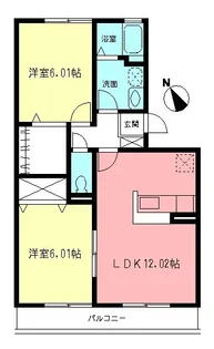 ソレアード生田【2階】の間取り