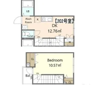 プラチナフォルム堀切菖蒲園【2階】の間取り