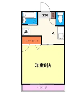 近見コーポ【1階】の間取り