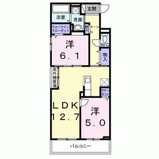 ベルアージュ【3階】の間取り