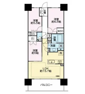 レーベンつくばCORIS【13階】の間取り