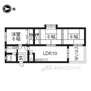 リヴェール・シャトー【1階】の間取り