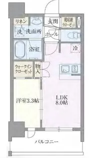 ライトテラス浅草【5階】の間取り