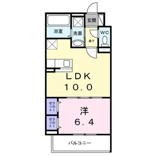 ウィズ バディーズ【3階】の間取り
