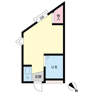 アパート 渋谷区本町【1階】の間取り