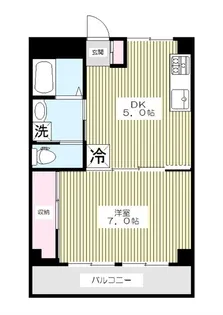 サンコーポ北野【2階】の間取り