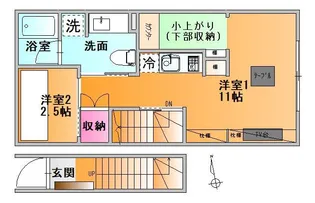 ユニテラス宮町 A棟【2階】の間取り
