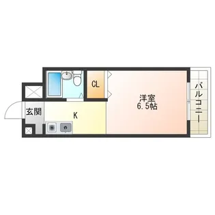 ヴィラ福島【5階】の間取り