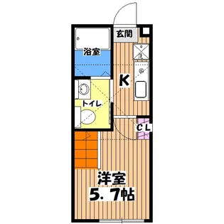 ブリックコート八王子【1階】の間取り
