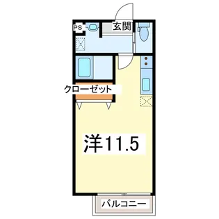 グリーンヒルズ勝浦【1階】の間取り