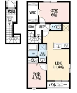 リーブルファイン柏新柏の間取り