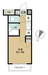 スカイコート新宿落合第6【3階】の間取り